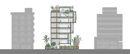 Dossier de presse | 2346-01 - Communiqué de presse | Sustainable Otunba Offices Receives Commendation in AR Future Projects Awards - Domaine Public Architects - Architecture commerciale - Section&nbsp; - Crédit photo : Domaine Public Architects