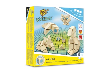 Dossier de presse | 2450-01 - Communiqué de presse | DOCKLETS - Innovative Hook and Loop Toy Bricks for Agile 3D Constructions - TPPD / Thade Precht Playful Design - Produit - DOCKLETS Universal Set - Crédit photo : TPPD / Thade Precht Playful Design