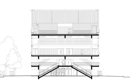 Press kit | 2469-01 - Press release | Public Condenser - Muoto Architects - Institutional Architecture - Section - Photo credit: MUOTO