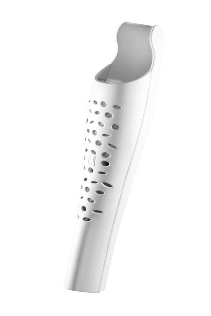 Press kit | 2467-01 - Press release | Confetti Prosthetic Leg Cover - Furf Design Studio - Product - White version. - Photo credit: Furf Design Studio