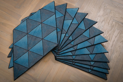 Dossier de presse | 2512-01 - Communiqué de presse | Jigsaw Rug Wins Double Design Award - Ingrid Külper Design AB - Design d’intérieur commercial - jigsaw multipurpose rug &nbsp;printed on wool - Crédit photo : Ewa Malmsten Nordell