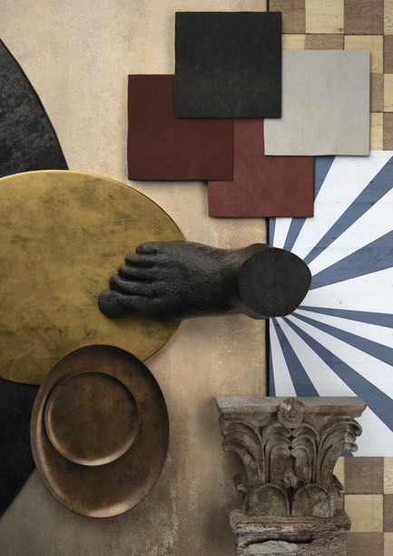 Press kit | 2513-01 - Press release | "Storie" by CEDIT: the Art of Italian Ambience - CEDIT - Ceramiche d'Italia made in Florim - Product - Composizione creativa of Storie collection - Photo credit: CEDIT - Ceramiche d'Italia made in Florim