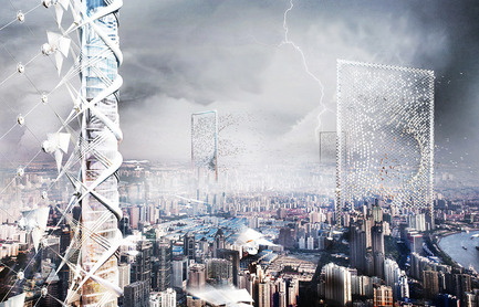 Press kit | 1127-13 - Press release | Winners 2017 eVolo Skyscraper Competition - eVolo Magazine - Competition - Wind Skyscraper - honorable mention - Photo credit: Shenghui Yang, Xu Pan, Yue Song, Yingxin Cheng, Binci Wang, Yuerong Zhou, Yaying Zheng, Shiman Wang