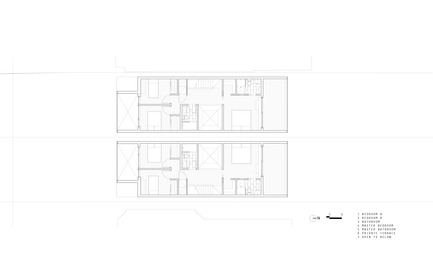 Dossier de presse | 2045-02 - Communiqué de presse | Double Duplex - Batay-Csorba Architects - Architecture résidentielle - Third Floor Plan - Crédit photo : Batay-Csorba Architects