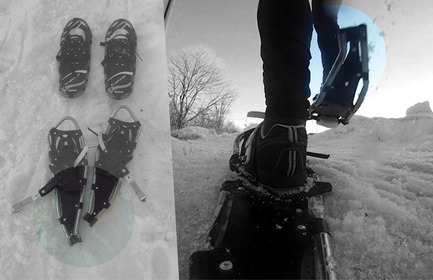 Press kit | 2540-01 - Press release | Bobcat Carbon Fiber Snowshoes - Benjamin Miller - Industrial Design - Asymmetric vs Symmetric - Photo credit: Eric Cross