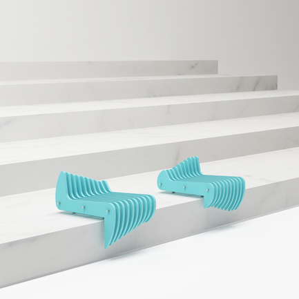 Dossier de presse | 2409-01 - Communiqué de presse | Waves - Tulin + Ayse / Studio-34 - Produit - Waves Stair Seating - Crédit photo : Ayse Teke Mingu Tulin Atamer Karaagac