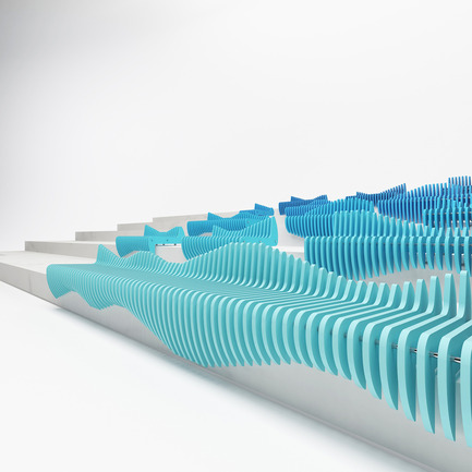 Dossier de presse | 2409-01 - Communiqué de presse | Waves - Tulin + Ayse / Studio-34 - Produit - Waves Stair Seating - Crédit photo :  Ayse Teke Mingu Tulin Atamer Karaagac 