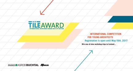 Press kit | 2506-02 - Press release | Tile Award 2017 - AGROB BUCHTAL and AIT-Dialog - Competition - Tile Award 2017 key visual - Photo credit: AGROB BUCHTAL and AIT-Dialog