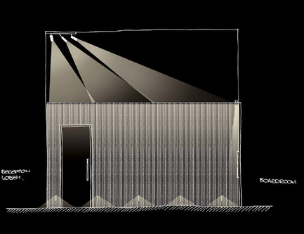 Dossier de presse | 2531-01 - Communiqué de presse | Corrs Chambers Westgarth - Electrolight - Design d’éclairage - Artistic Sketch - Corridor&nbsp; - Crédit photo : Electrolight