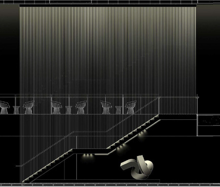 Dossier de presse | 2531-01 - Communiqué de presse | Corrs Chambers Westgarth - Electrolight - Design d’éclairage - Artistic Sketch - Stair - Crédit photo : Electrolight