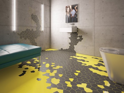 Press kit | 2506-02 - Press release | Tile Award 2017 - AGROB BUCHTAL and AIT-Dialog - Competition - Disco Polygon, designed by Max Rink (The Netherlands)&nbsp;for Tile Award 2010 - Photo credit: Jochen Stüber
