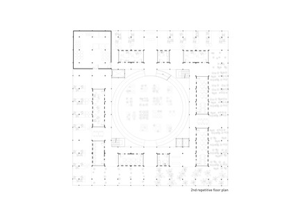 Press kit | 2567-01 - Press release | Mashambas Skyscraper - Ggrupa - Competition - 2nd repetitive floor plan - Photo credit: ggrupa