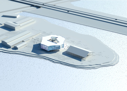 Press kit | 2528-01 - Press release | Circus Conservatory - Howeler + Yoon Architecture - Institutional Architecture - Aerial Rendering - Photo credit: Courtesy of Höweler + Yoon Architecture