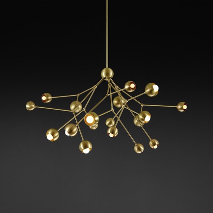 Press kit | 1665-02 - Press release | Lightmaker Studio Makes U.S. Debut at ICFF NY 2017 - Lightmaker Studio - Lighting Design - Boom Chandelier - Photo credit: Colin Faulkner