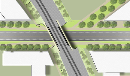 Dossier de presse | 2366-01 - Communiqué de presse | Un nouveau viaduc pour le Campus MIL de l’Université de Montréal - civiliti - Design urbain - Plan d'implantation - Crédit photo : civiliti