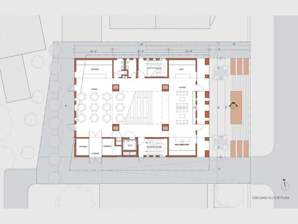 Dossier de presse | 1481-01 - Communiqué de presse | Center for Jewish Life at Drexel University - Stanley Saitowitz | Natoma Architects Inc. - Architecture institutionnelle - Center For Jewish Life - Drawing 03 - Crédit photo : Stanley Saitowitz | Natoma Architects Inc.