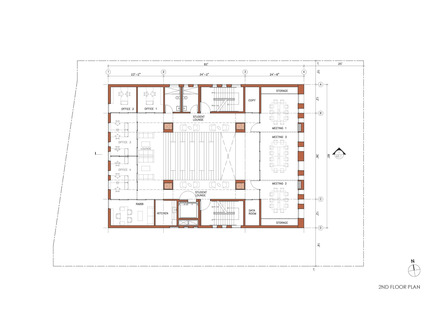 Dossier de presse | 1481-01 - Communiqué de presse | Center for Jewish Life at Drexel University - Stanley Saitowitz | Natoma Architects Inc. - Architecture institutionnelle - Center For Jewish Life - Drawing 04 - Crédit photo : Stanley Saitowitz | Natoma Architects Inc.