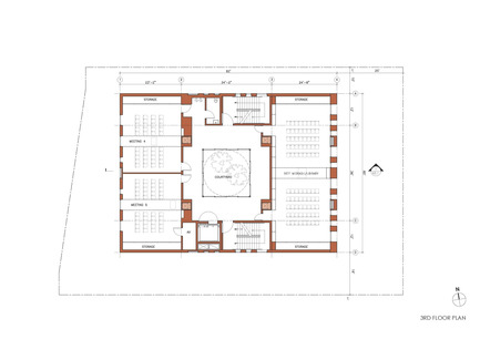 Dossier de presse | 1481-01 - Communiqué de presse | Center for Jewish Life at Drexel University - Stanley Saitowitz | Natoma Architects Inc. - Architecture institutionnelle - Center For Jewish Life - Drawing 05 - Crédit photo : Stanley Saitowitz | Natoma Architects Inc.