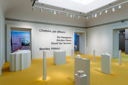 Dossier de presse | 756-16 - Communiqué de presse | L’histoire, par ailleurs: Go Hasegawa, Kersten Geers, David Van Severen - Centre Canadien d’Architecture (CCA) - Évènement + Exposition - Vue de l’exposition « L’histoire, par ailleurs&nbsp;: Go Hasegawa, Kersten Geers, David Van Severen », 2017. - Crédit photo : © CCA, Montréal