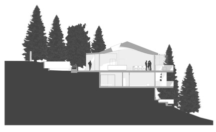 Dossier de presse | 1891-04 - Communiqué de presse | Skyline House - Terry & Terry Architecture - Architecture résidentielle - Site Section - Crédit photo : TTA