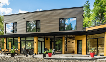 Dossier de presse | 1776-03 - Communiqué de presse | Quand l'architecture s’imprègne de la nature grâce au système de fenestration - Fabelta, Systèmes de fenestration - Architecture résidentielle - Crédit photo : Dominic Boudreau