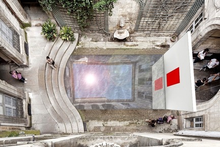 Dossier de presse | 982-36 - Communiqué de presse | Le Festival des Architectures Vives 2017 ouvre bientôt - Association Champ Libre - Festival des Architectures Vives (FAV) - Évènement + Exposition - Tomber dans le ciel - Crédit photo : Higher Technical School of Architecture of the University of Basque Country in San Sebastián