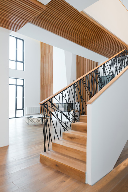 Dossier de presse | 2247-02 - Communiqué de presse | A Constructive Approach - Maxim Kashin Architects - Design d’intérieur résidentiel - Stairs - Crédit photo : Ilya Ivanov