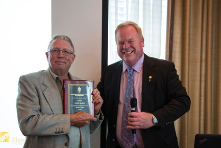 Press kit | 1615-04 - Press release | IESBC Announces the 2017 'Vision Award' Recipients - IESBC - Lighting Design -  Carl R. Kochler (LH - IESBC Meritorious Service Award) &amp; Colin MacDuff (RH) IESBC member at large<br>  - Photo credit: Michael Young 