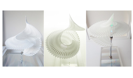 Press kit | 2121-06 - Press release | Seismic Electromagnetic Induction LED - Margot Krasojević Architects - Lighting Design - 3d printed recycled polymer net - Photo credit: Margot Krasojević