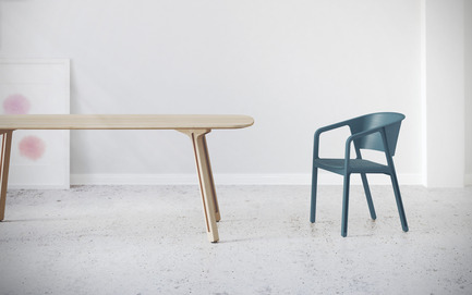 Dossier de presse | 2427-01 - Communiqué de presse | Beams Chair - EAJY DESIGN GmbH - Produit - Beams Collection - Beams Table and Beams Chair - Crédit photo : EAJY DESIGN GmbH