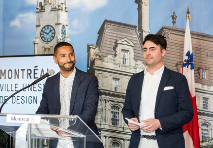 Press kit | 562-71 - Press release | Rainville-Sangaré Receives 2017 Phyllis Lambert Grant - Bureau du design - Ville de Montréal - Industrial Design - Nicholas Sangaré and Lambert Rainville - Photo credit: Mathieu Rivard