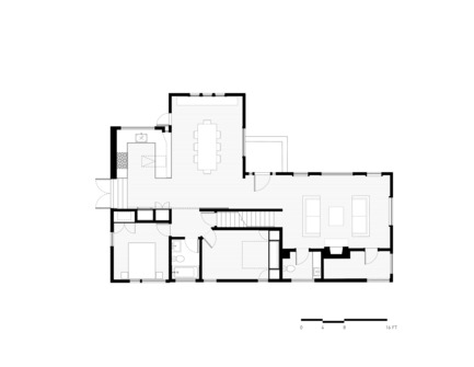 Dossier de presse | 2601-01 - Communiqué de presse | A-to-Z House - SAW // Spiegel Aihara Workshop - Architecture résidentielle - 1st Floor Plan - Crédit photo : SAW