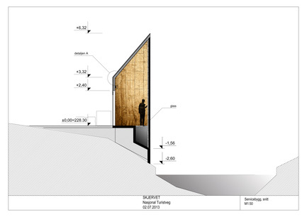 Dossier de presse | 2434-01 - Communiqué de presse | Skjervet - Fortunen AS - Architecture commerciale - The building as a small piece of the mountain - Crédit photo : Fortunen