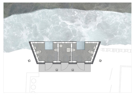 Dossier de presse | 2434-01 - Communiqué de presse | Skjervet - Fortunen AS - Architecture commerciale - A small restroom building consisting of two small restrooms and a small technical room.&nbsp; - Crédit photo : Fortunen