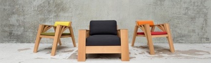 Press kit | 1074-02 - Press release | Bears at SIDIM! - Inhoma Design - Event + Exhibition - Fauteuils « Carpenter » / « Carpenter » ArmchairsOlivier Dollé - Photo credit: Nicolas Scordia 