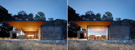Dossier de presse | 2602-01 - Communiqué de presse | Walker Warner Architects Honored by AIA San Francisco for Quintessa Pavilions - Walker Warner Architects - Architecture commerciale - Per the founder’s vision, Quintessa is not about a building, it is about a place—any structures built in this place need to be minimal interventions that integrate with their surroundings. - Crédit photo : © Matthew Millman