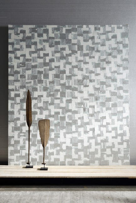 Press kit | 2712-01 - Press release | Rainbows - Omexco - Product - crushed paper on non-woven backing &amp; non-woven textile wallcovering - Photo credit: Omexco