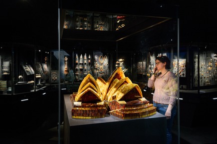 Press kit | 1997-04 - Press release | TIRPITZ, a 'Hidden Museum' on Danish West Coast - BIG - Bjarke Ingels Group and Tinker imagineers - Event + Exhibition - Treasure room of Gold of the Westcoast - Photo credit: Mike Bink Photography