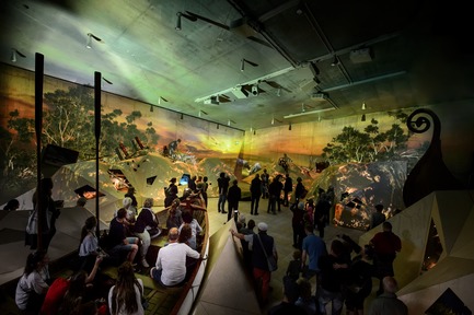 Press kit | 1997-04 - Press release | TIRPITZ, a 'Hidden Museum' on Danish West Coast - BIG - Bjarke Ingels Group and Tinker imagineers - Event + Exhibition - At the heart of West Coast Stories&nbsp;is a huge life boat stranded in a sea of dunes - Photo credit: Mike Bink Photography