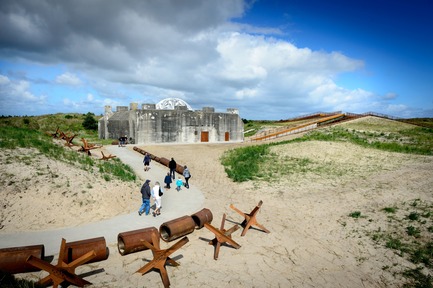 Press kit | 1997-04 - Press release | TIRPITZ, a 'Hidden Museum' on Danish West Coast - BIG - Bjarke Ingels Group and Tinker imagineers - Event + Exhibition - TIRPITZ is an antithesis to the heavy volume of the WWII bunker of the Atlantic Wall - Photo credit: Mike Bink Photography