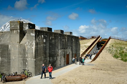 Press kit | 1997-04 - Press release | TIRPITZ, a 'Hidden Museum' on Danish West Coast - BIG - Bjarke Ingels Group and Tinker imagineers - Event + Exhibition - TIPRITZ acts as a gentle counterbalance to the dramatic war history of the site in Blåvand on the west coast of Denmark - Photo credit: Mike Bink Photography
