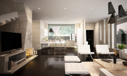 Dossier de presse | 1066-02 - Communiqué de presse | GIS 2013: Architect Marcel Luchian presents the M House project in Bucharest - ABplus Events & the Order of Architects of Romania - Architecture résidentielle - Crédit photo : Marcel Luchian Studio