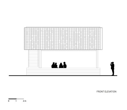 Dossier de presse | 2560-01 - Communiqué de presse | ‘Microlibrary Bima’: 2000-Ice-Cream-Bucket-Project - SHAU - Architecture institutionnelle - Front elevation of Microlibrary Bima - Crédit photo : SHAU