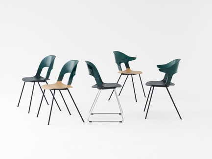 Press kit | 809-21 - Press release | AZURE Reveals the Winners of the 2017 AZ Awards - AZURE - Competition - Pair Chair designed by Benjamin Hubert, Layer, London, U.K.<br>Manufacturer: Republic of Fritz Hansen, Allerød, Denmark<br>Best Furniture Design - 2017 AZ Awards - Photo credit: AZURE