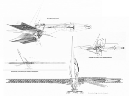 Press kit | 2121-07 - Press release | Revolving Sail Bridge - Margot Krasojević Architects - Industrial Architecture - Photo credit: Margot Krasojević