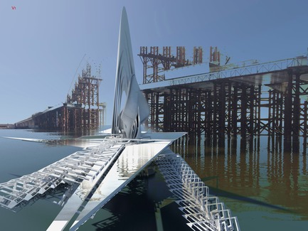 Press kit | 2121-07 - Press release | Revolving Sail Bridge - Margot Krasojević Architects - Industrial Architecture - Photo credit: Margot Krasojević