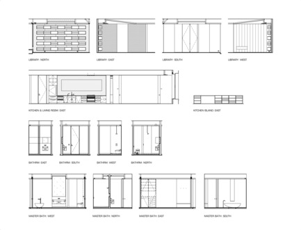 Dossier de presse | 2257-02 - Communiqué de presse | Photographer's Loft - Desai Chia Architecture PC - Design d’intérieur résidentiel - Elevations. - Crédit photo : Desai Chia Architecture PC