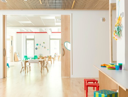 Press kit | 2604-01 - Press release | Maple Street School - BFDO Architects & 4|MATIV - Institutional Architecture - Multipurpose Room / Classroom - Photo credit: Lesley Unruh