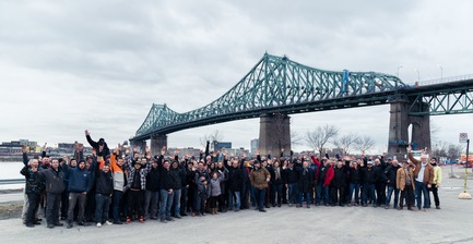 Dossier de presse | 1089-02 - Communiqué de presse | Illumination du pont Jacques-Cartier | Le pont le plus connecté au monde - Moment Factory - Design multimédia - Illumination interactive du pont Jacques-Cartier_En coulisses<br> - Crédit photo :  Moment Factory 