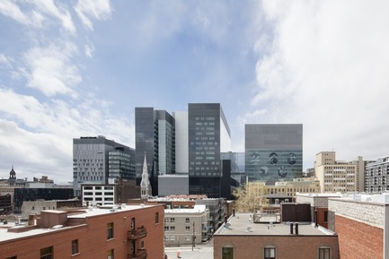 Press kit | 1387-03 - Press release | The New CHUM, Largest Healthcare Construction Project in North America, Opens its Doors - CannonDesign + NEUF architect(e)s - Institutional Architecture - East elevation - Photo credit: Adrien Williams